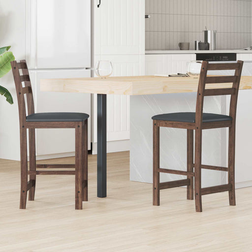 Scaune de dining 2 pcs Maro deschis 40 x 47,5 x 99,5 cm - WALTI WALTI