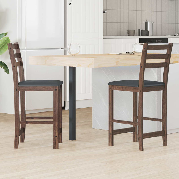 Scaune de dining 2 pcs Maro deschis 40 x 47,5 x 99,5 cm - WALTI WALTI