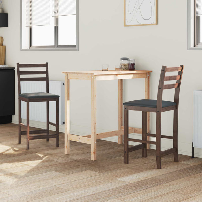 Scaune de dining 2 pcs Maro deschis 40 x 47,5 x 99,5 cm - WALTI WALTI