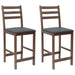 Scaune de dining 2 pcs Maro deschis 40 x 47,5 x 99,5 cm - WALTI WALTI