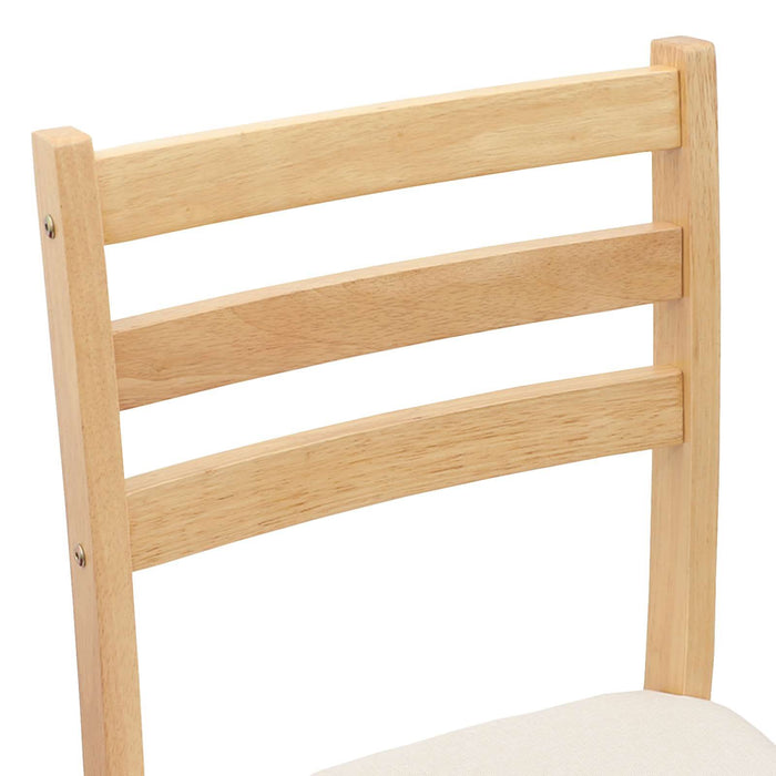 Scaune de dining 2 pcs natural 40 x 47,5 x 99,5 cm - WALTI WALTI