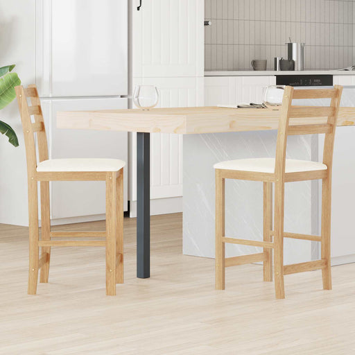 Scaune de dining 2 pcs natural 40 x 47,5 x 99,5 cm - WALTI WALTI