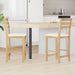 Scaune de dining 2 pcs natural 40 x 47,5 x 99,5 cm - WALTI WALTI