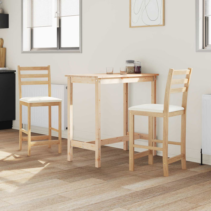 Scaune de dining 2 pcs natural 40 x 47,5 x 99,5 cm - WALTI WALTI
