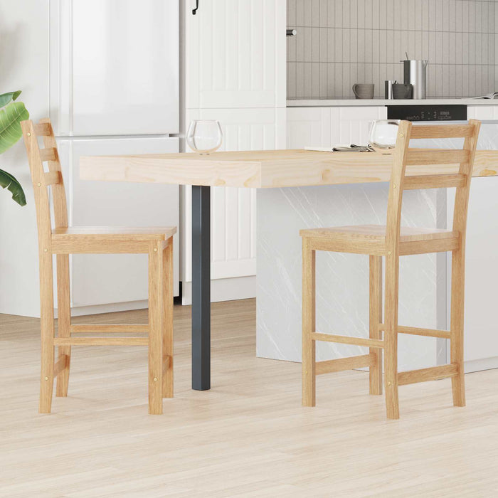 Scaune de dining 2 pcs natural 40 x 47,5 x 99,5 cm - WALTI WALTI
