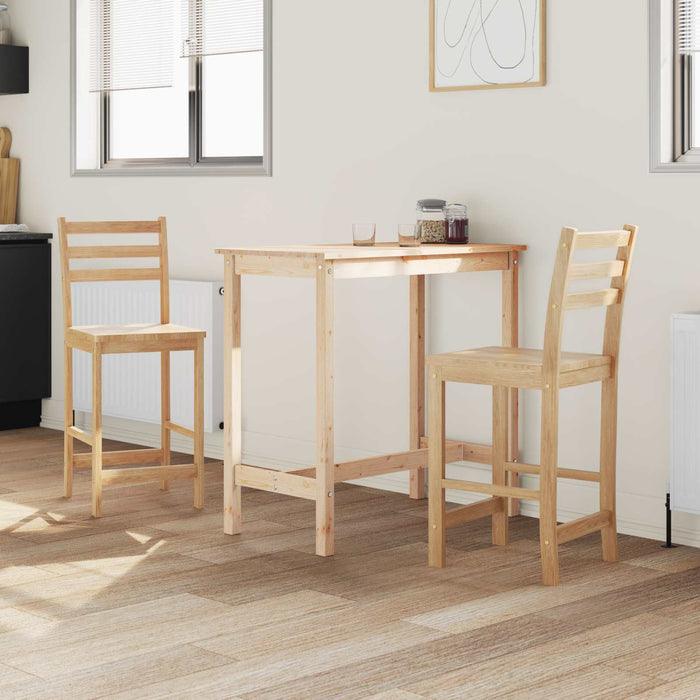 Scaune de dining 2 pcs natural 40 x 47,5 x 99,5 cm - WALTI WALTI