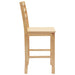 Scaune de dining 2 pcs natural 40 x 47,5 x 99,5 cm - WALTI WALTI