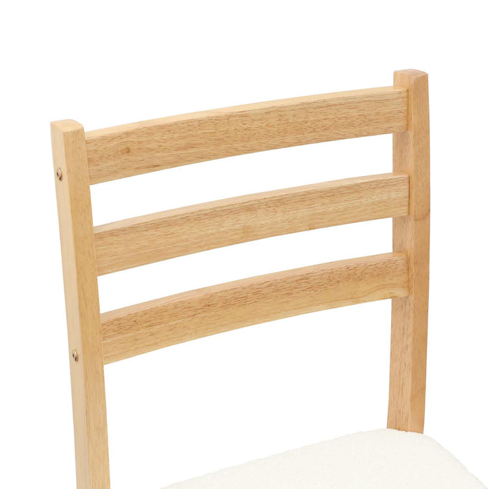 Scaune de dining 2 pcs natural 40 x 47,5 x 99,5 cm - WALTI WALTI