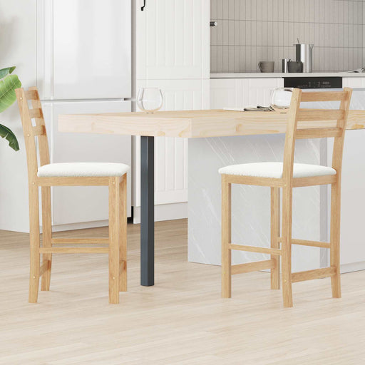 Scaune de dining 2 pcs natural 40 x 47,5 x 99,5 cm - WALTI WALTI