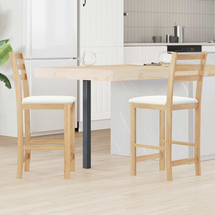 Scaune de dining 2 pcs natural 40 x 47,5 x 99,5 cm - WALTI WALTI