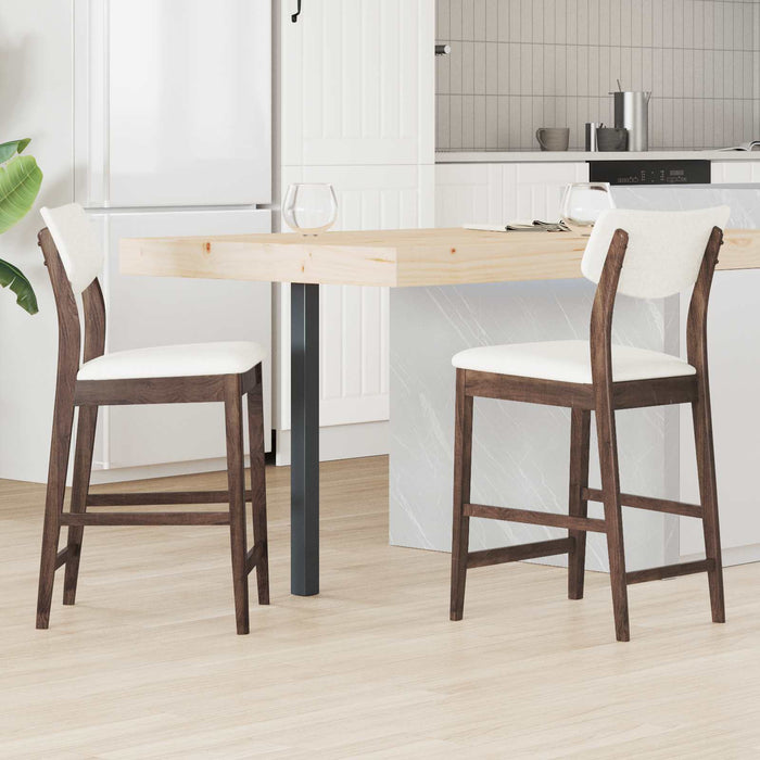 Scaune de dining 2 pcs Maro deschis 48 x 49 x 95 cm - WALTI WALTI