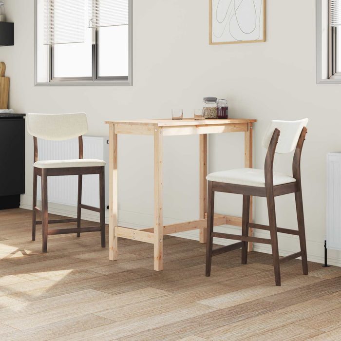Scaune de dining 2 pcs Maro deschis 48 x 49 x 95 cm - WALTI WALTI