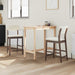 Scaune de dining 2 pcs Maro deschis 48 x 49 x 95 cm - WALTI WALTI