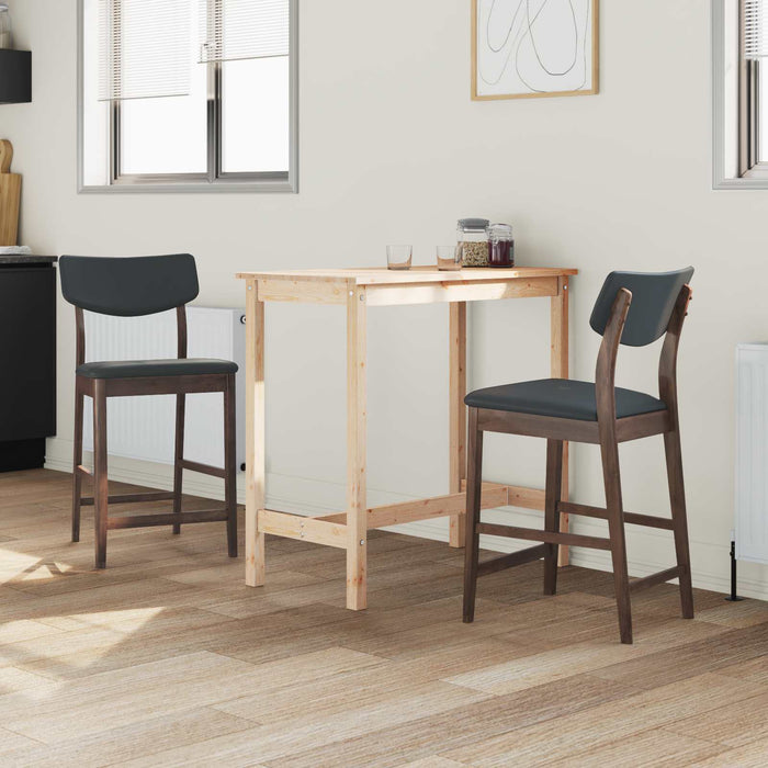 Scaune de dining 2 pcs Maro deschis 48 x 49 x 95 cm - WALTI WALTI