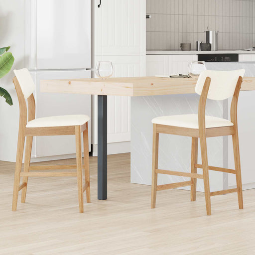 Scaune de dining 2 pcs natural 48 x 49 x 95 cm - WALTI WALTI