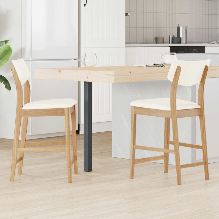 Scaune de dining 2 pcs natural 48 x 49 x 95 cm - WALTI WALTI