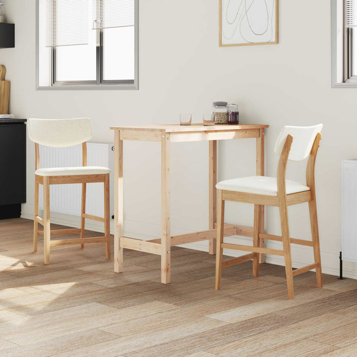 Scaune de dining 2 pcs natural 48 x 49 x 95 cm - WALTI WALTI