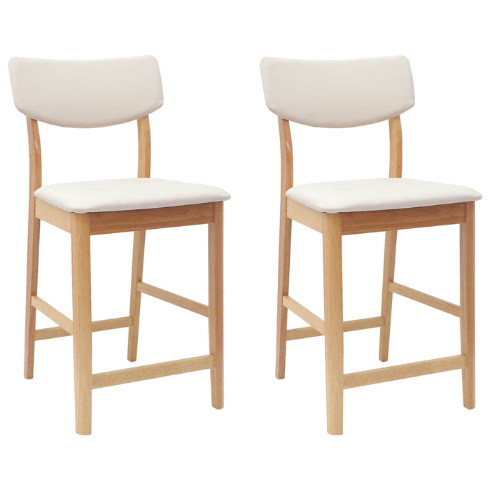 Scaune de dining 2 pcs natural 48 x 49 x 95 cm - WALTI WALTI