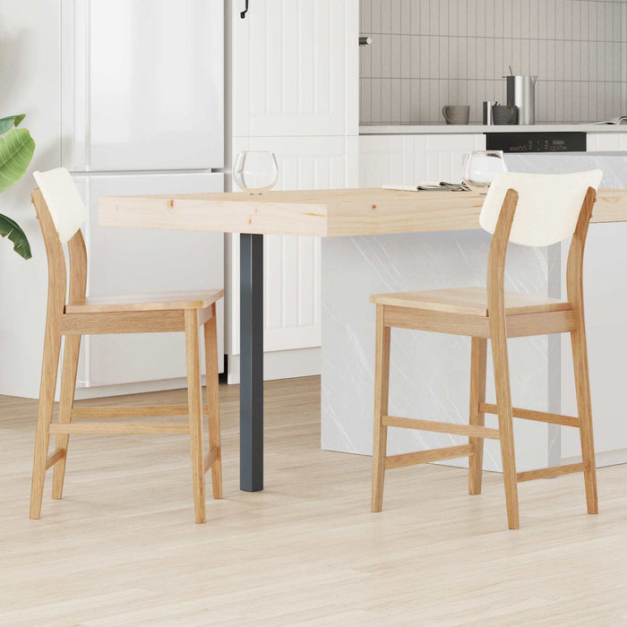 Scaune de dining 2 pcs natural 48 x 49 x 95 cm - WALTI WALTI