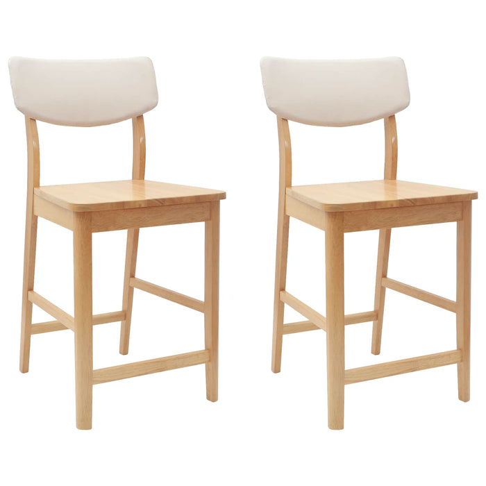 Scaune de dining 2 pcs natural 48 x 49 x 95 cm - WALTI WALTI