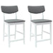 Scaune de dining 2 pcs Alb 48 x 49 x 95 cm - WALTI WALTI