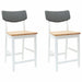 Scaune de dining 2 pcs Alb 48 x 49 x 95 cm - WALTI WALTI