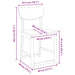 Scaune de dining 2 pcs Alb 48 x 49 x 95 cm - WALTI WALTI