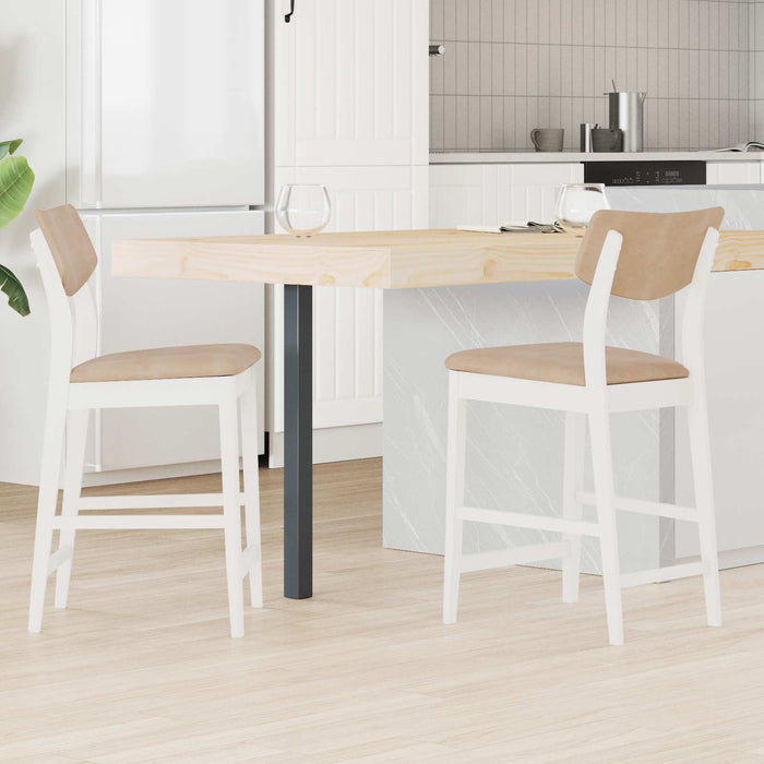 Scaune de dining 2 pcs Alb 48 x 49 x 95 cm - WALTI WALTI