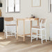 Scaune de dining 2 pcs Alb 48 x 49 x 95 cm - WALTI WALTI