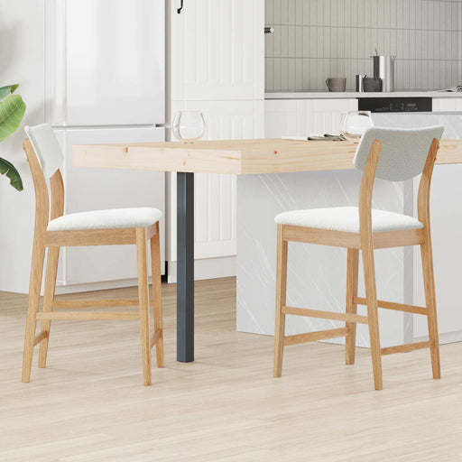 Scaune de dining 2 pcs natural 48 x 49 x 95 cm - WALTI WALTI