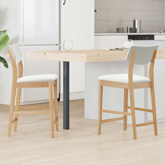 Scaune de dining 2 pcs natural 48 x 49 x 95 cm - WALTI WALTI