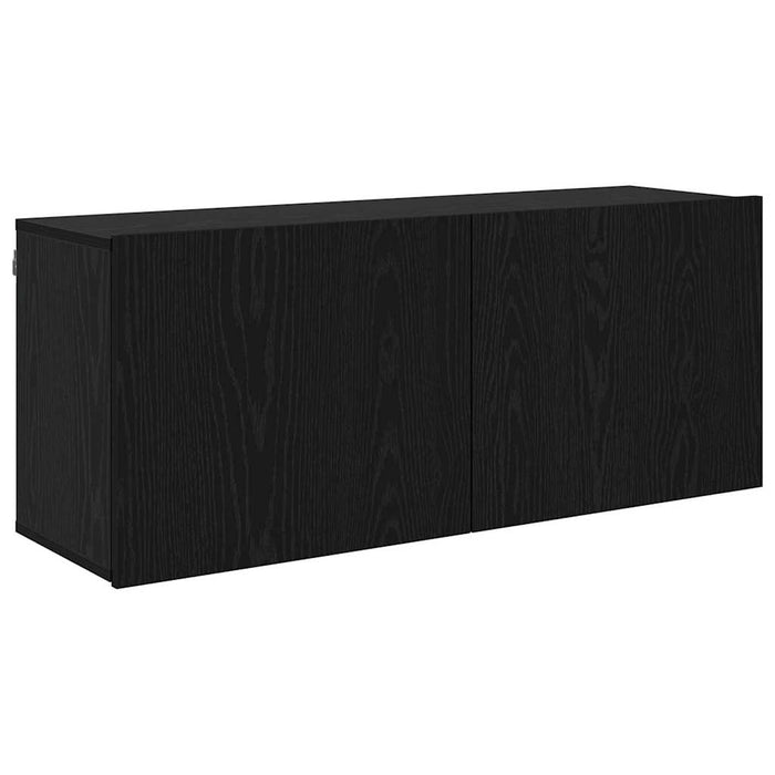 Unități TV Pe perete 6 pcs Stejar negru Lemn compozit - WALTI WALTI