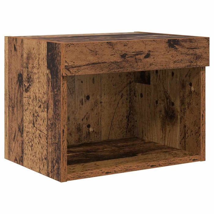 Unități TV de perete cu LED 5 pcs Lemn vechi 100 x 30 x 30 cm - WALTI WALTI