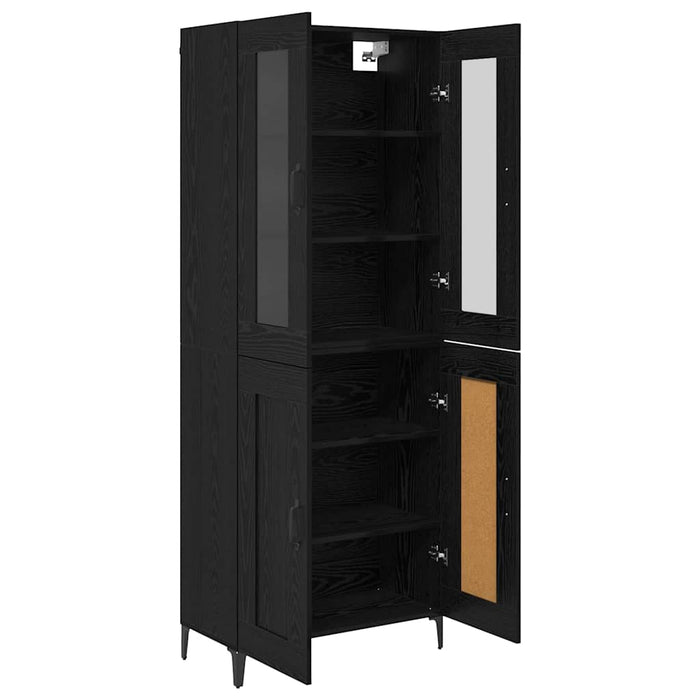Bufet Stejar Negru 69,5 x 34 x 180 cm Lemn compozit - WALTI WALTI
