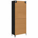 Bufet Stejar Negru 69,5 x 34 x 180 cm Lemn compozit - WALTI WALTI