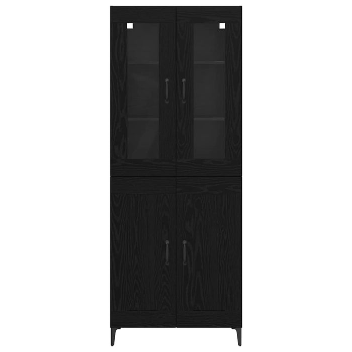 Bufet Stejar Negru 69,5 x 34 x 180 cm Lemn compozit - WALTI WALTI