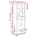 Bufet Stejar Negru 69,5 x 34 x 180 cm Lemn compozit - WALTI WALTI
