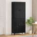 Bufet Stejar Negru 69,5 x 34 x 180 cm Lemn compozit - WALTI WALTI