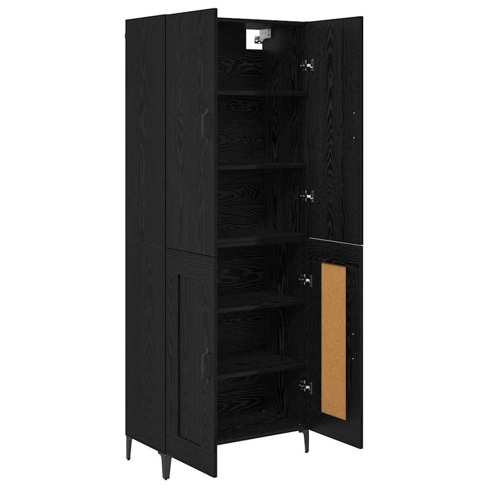 Bufet Stejar Negru 69,5 x 34 x 180 cm Lemn compozit - WALTI WALTI