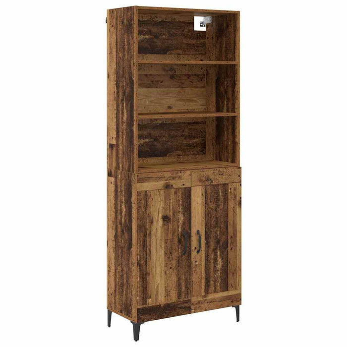 Bufet Pe perete 2 pcs Lemn vechi Lemn compozit - WALTI WALTI