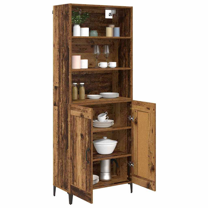 Bufet Pe perete 2 pcs Lemn vechi Lemn compozit - WALTI WALTI
