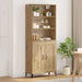 Bufet Pe perete 2 pcs stejar artizanal Lemn compozit - WALTI WALTI