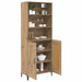 Bufet Pe perete 2 pcs stejar artizanal Lemn compozit - WALTI WALTI