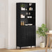Bufet Pe perete 2 pcs Stejar negru Lemn compozit - WALTI WALTI