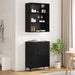 Bufet Pe perete 2 pcs Stejar negru Lemn compozit - WALTI WALTI