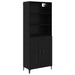 Bufet Pe perete 2 pcs Stejar negru Lemn compozit - WALTI WALTI