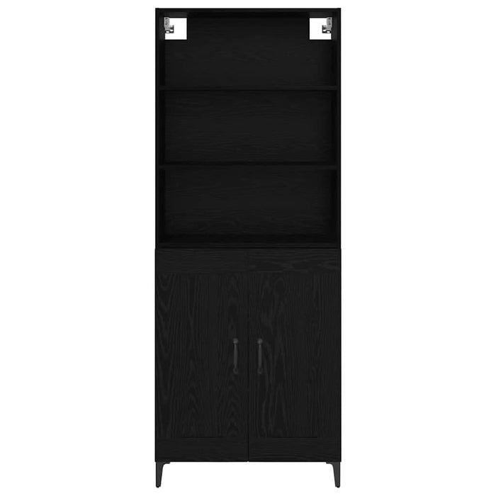 Bufet Pe perete 2 pcs Stejar negru Lemn compozit - WALTI WALTI