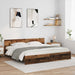 Cadru de pat cu headboard Lemn Vechi 180 x 200 cm Lemn compozit - WALTI WALTI