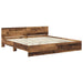 Cadru de pat cu headboard Lemn Vechi 180 x 200 cm Lemn compozit - WALTI WALTI