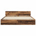 Cadru de pat cu headboard Lemn Vechi 180 x 200 cm Lemn compozit - WALTI WALTI
